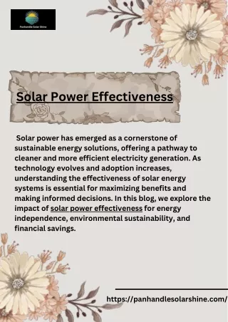 Improve Solar Power Effectiveness in Your Home