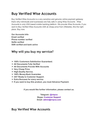 Buy Verified Wise Accounts_rmpva