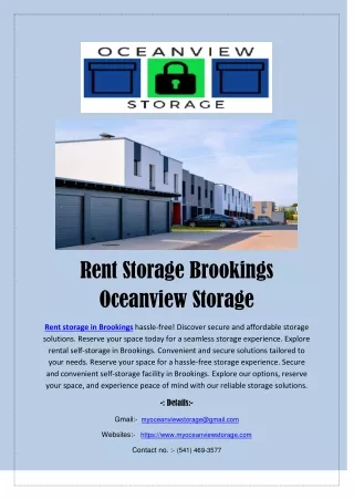 Oceanview Storage | Oceanview Storage