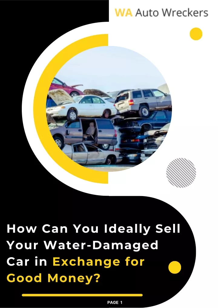 how can you ideally sell your water damaged