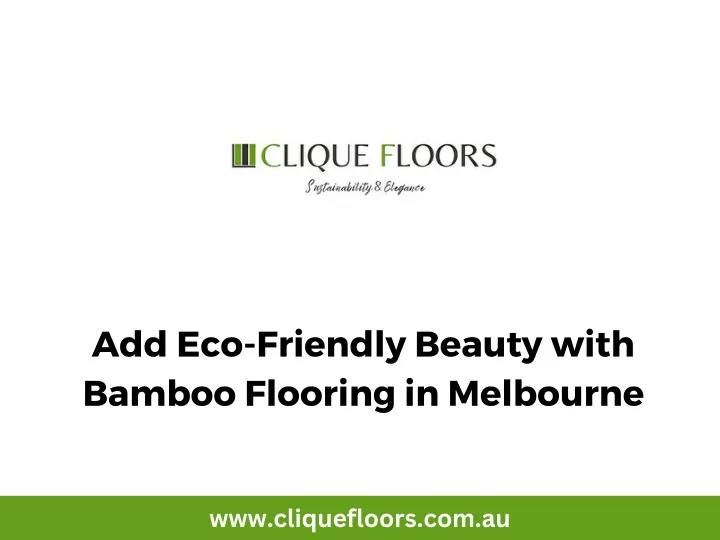 add eco friendly beauty with bamboo flooring