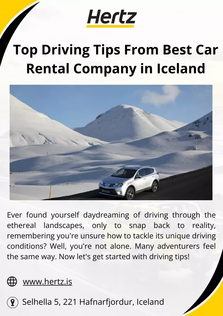 top driving tips from best car rental company