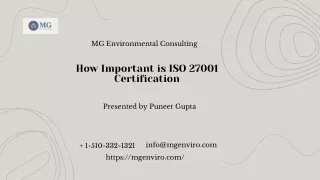 How Important is ISO 27001 Certification