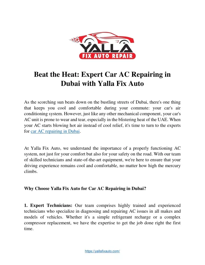 beat the heat expert car ac repairing in dubai