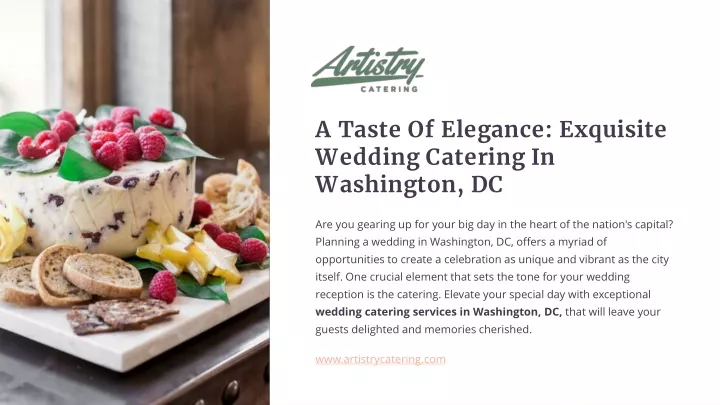 a taste of elegance exquisite wedding catering