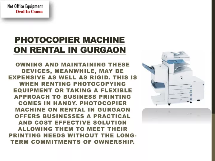 photocopier machine on rental in gurgaon