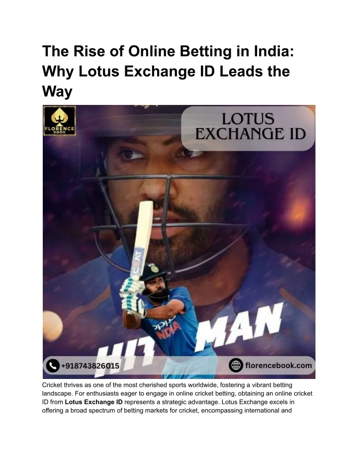 the rise of online betting in india why lotus