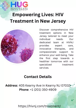 Empowering Lives HIV Treatment in New Jersey