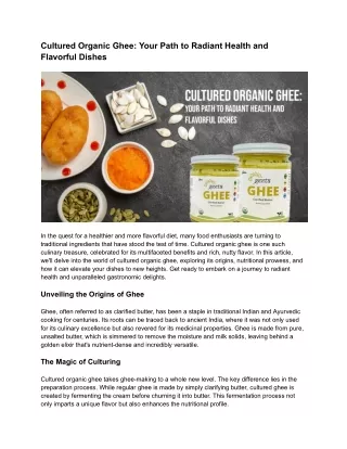 Cultured Organic Ghee_ Your Path to Radiant Health and Flavorful Dishes (1)