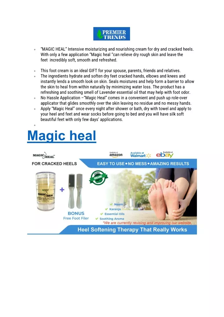 magic heal intensive moisturizing and nourishing