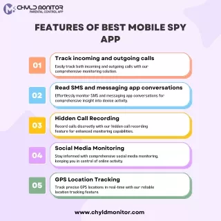 Explore Essential Features of the Best Mobile Spy App | CHYLDMONITOR