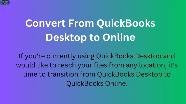 convert from quickbooks desktop to online