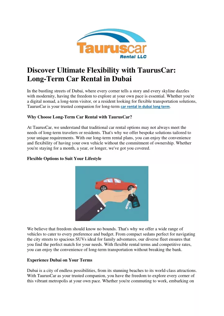 discover ultimate flexibility with tauruscar long