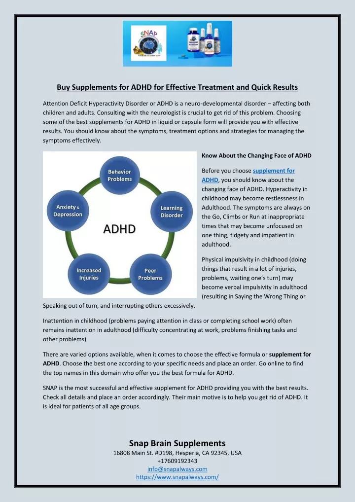 buy supplements for adhd for effective treatment
