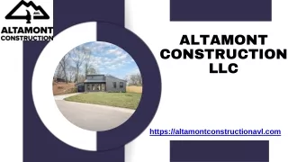 Custom Home Construction In Asheville  Altamont Construction AVL
