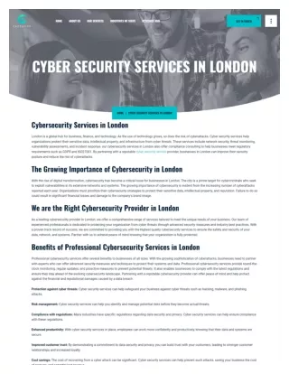 Embracing Cybersecurity in the Digital Era: A Priority for London Businesses