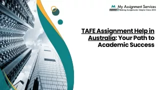 TAFE Assignment Help in Australia Your Path to Academic Success