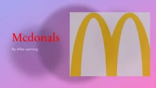 Mcdonals