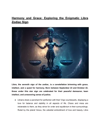 harmony and grace exploring the enigmatic libra