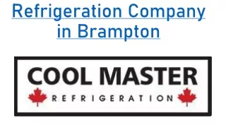 Refrigeration Company in Brampton