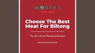 Choose The Best Meat For Biltong