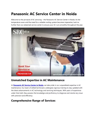 Panasonic AC Service Center in Noida