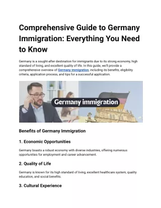 Comprehensive Guide to Germany Immigration_ Everything You Need to Know