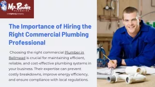 The Importance of Hiring the Right Commercial Plumbing Profess