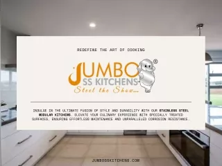 Stainless Steel Modular Kitchen Designs - Jumbo SS Kitchens