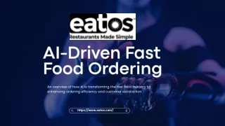Revolutionizing Fast Food Ordering with AI: Enhancing Efficiency & Experience