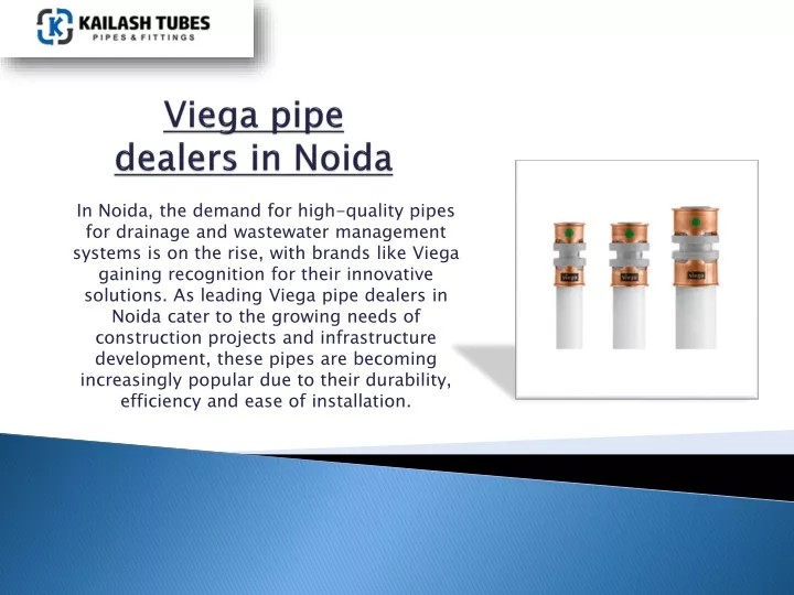 viega pipe dealers in noida