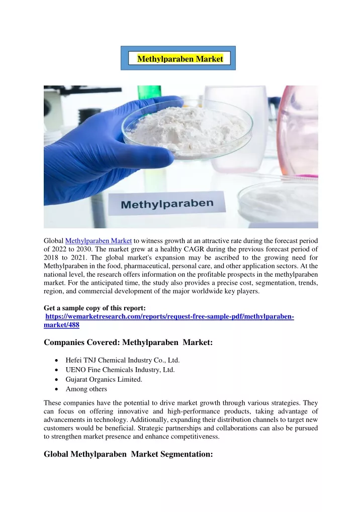 methylparaben market