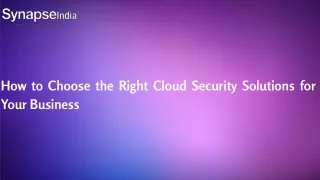 Ensure Business Continuity with Reliable Cloud Security Solutions
