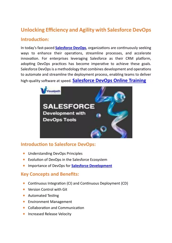 unlocking efficiency and agility with salesforce