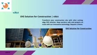 EHS Solution for Construction | viAct
