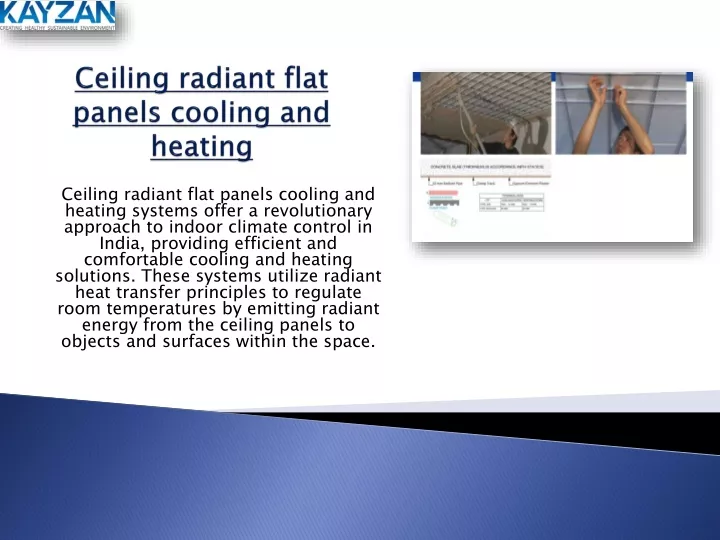 ceiling radiant flat panels cooling and heating