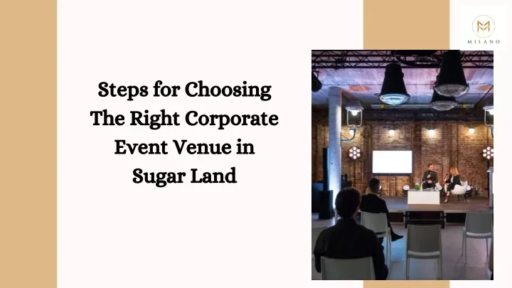 steps for choosing the right corporate event