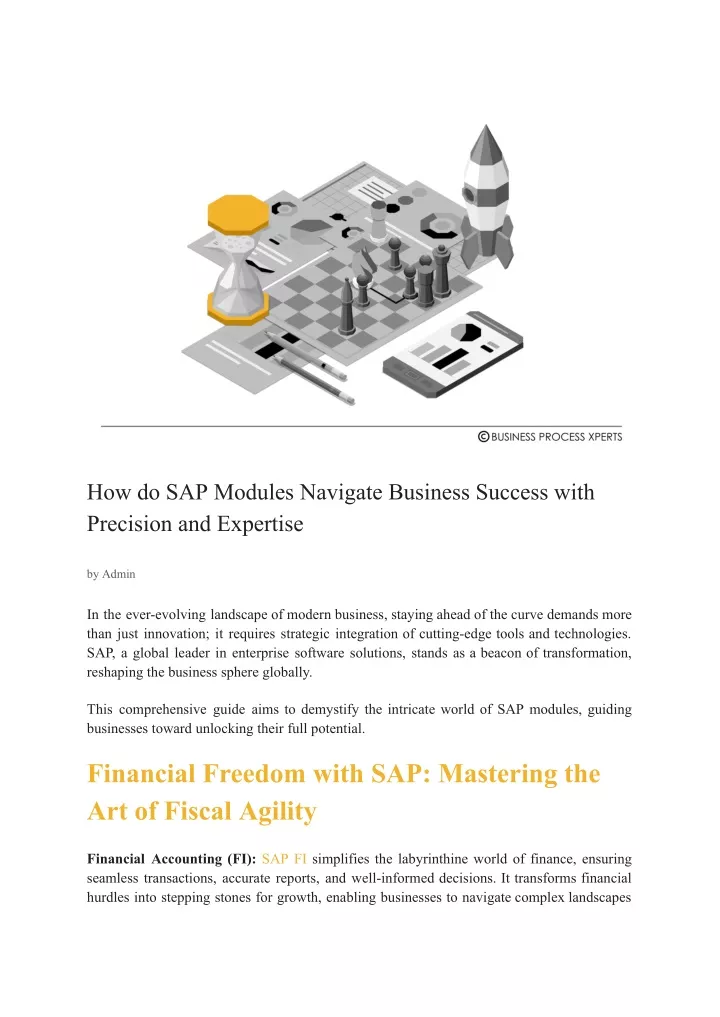 how do sap modules navigate business success with