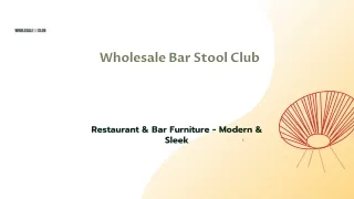 Elevate Your Space with Wholesale Bar Stool Club