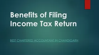 Benefits of Filing Income Tax Return