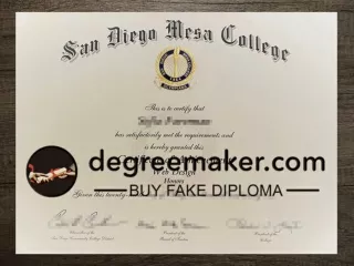 Where to obtain replicate San Diego Mesa College diploma?