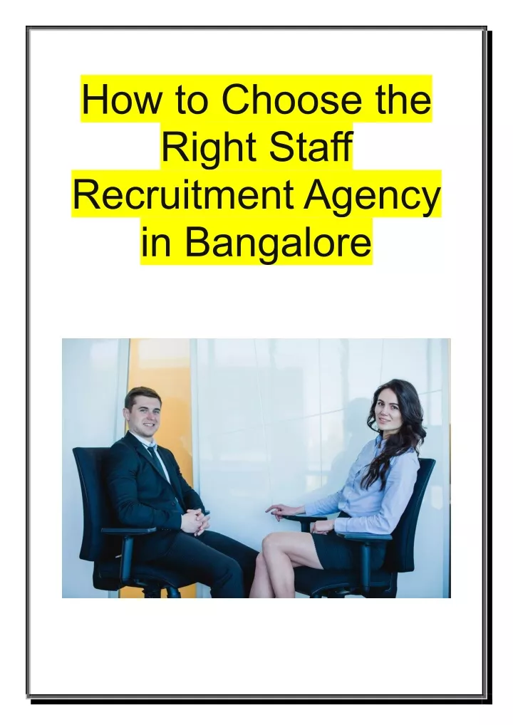 how to choose the right staff recruitment agency