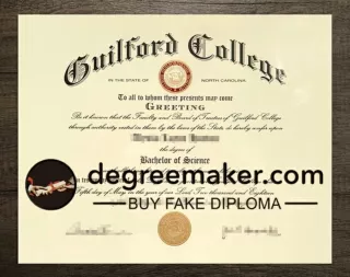 Where to obtain replicate Guilford College diploma?