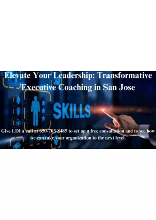 Elevate Your Leadership Transformative Executive Coaching in San Jose