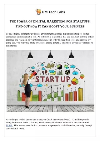 The Power of Digital Marketing for Startups  Find Out How It Can Boost Your Business