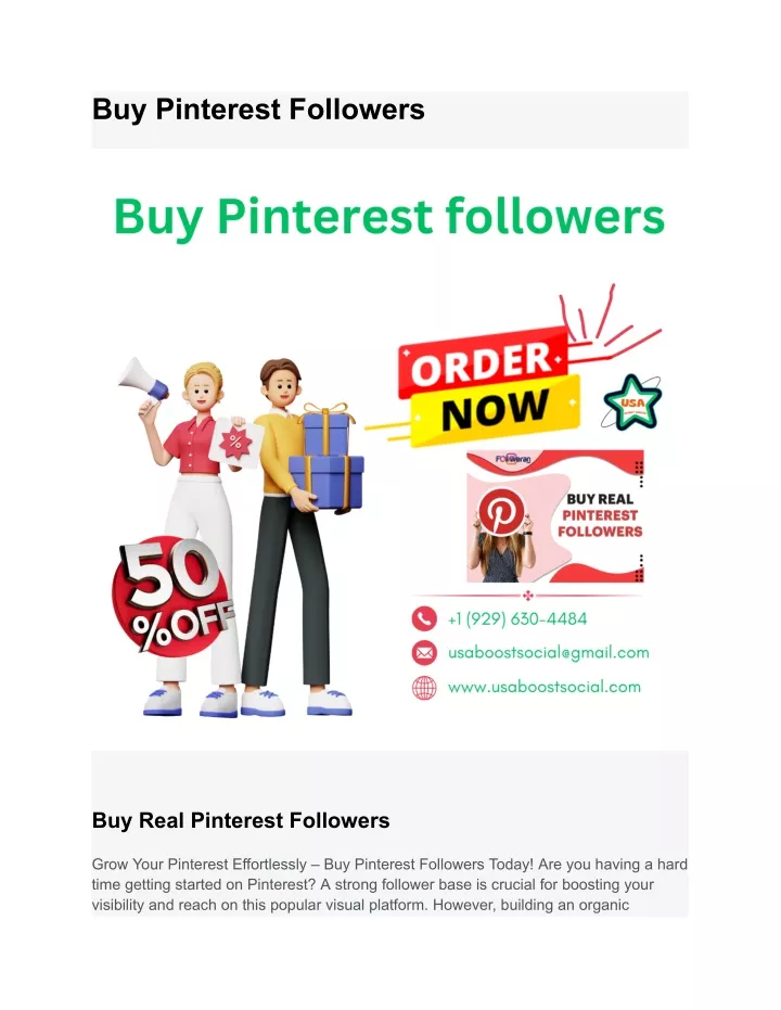 buy pinterest followers