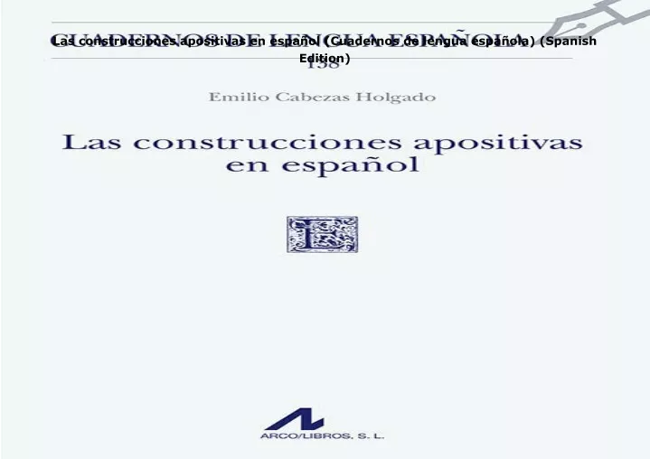 las construcciones apositivas en espa