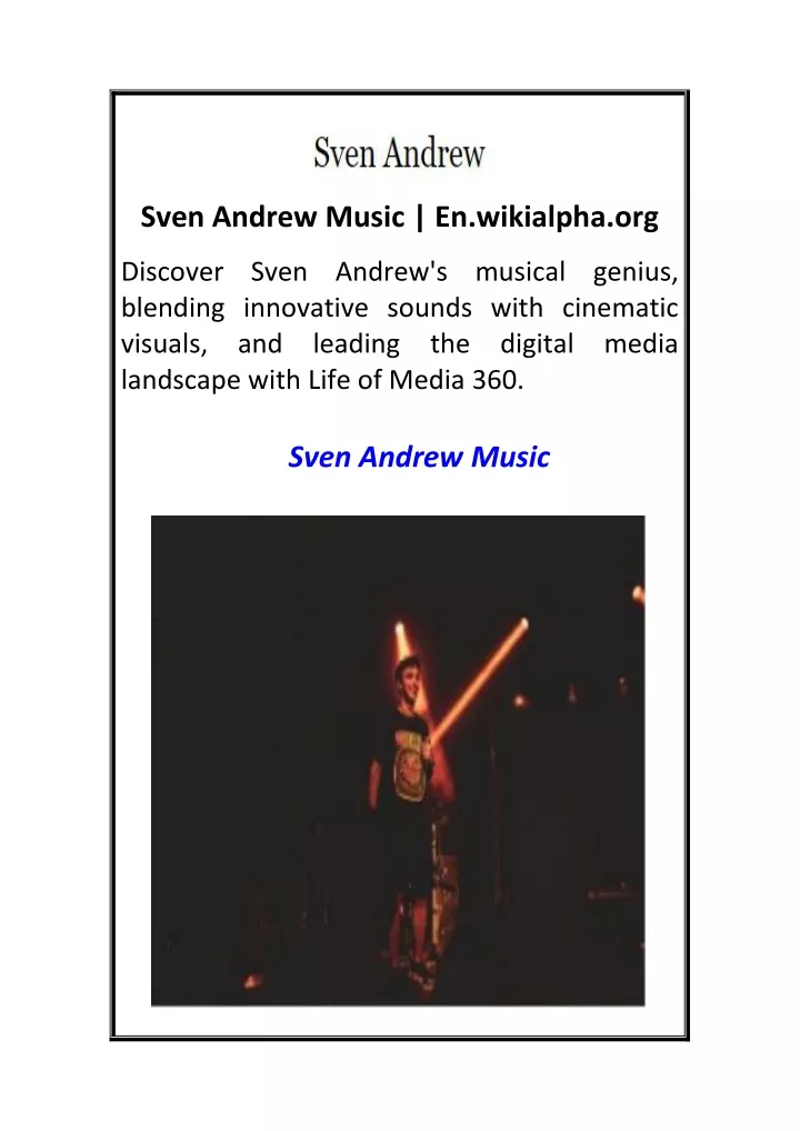 sven andrew music en wikialpha org