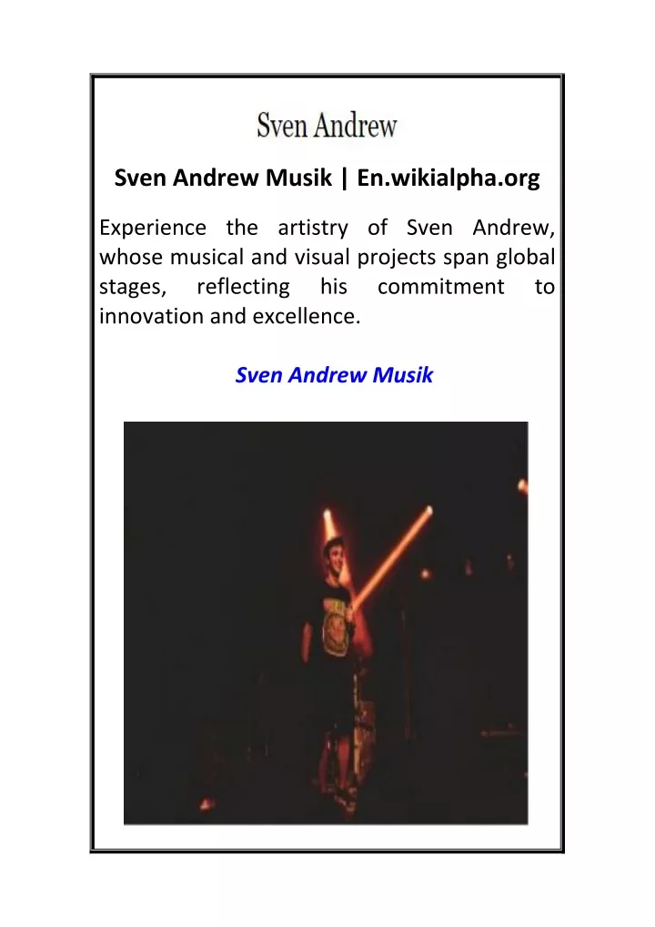 sven andrew musik en wikialpha org