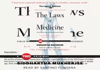 PDF✔️Download❤️ The Laws of Medicine